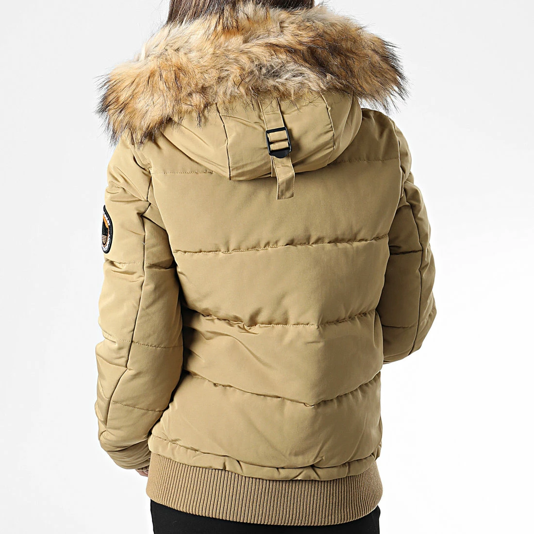Remise 👏 Veste Bomber Capuche Fourrure Femme Everest Camel de Superdry 👏 6 Remise 👏 Veste Bomber Capuche Fourrure Femme Everest Camel de Superdry 👏 – Image 4