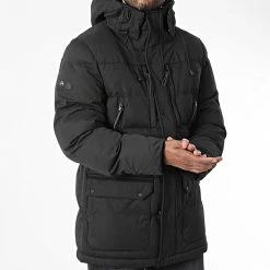 Acheter 🥰 Parka Capuche Microfibre Expedition M5011274A Noir de Superdry ✨