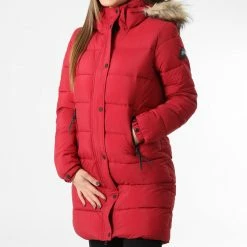 Les meilleures critiques de 🛒 Doudoune Longue Capuche Fourrure Femme Vintage Rouge de Superdry ⌛ -Superdry Soldes superdry 337767 W5011179A 17I 20221115T144554 03