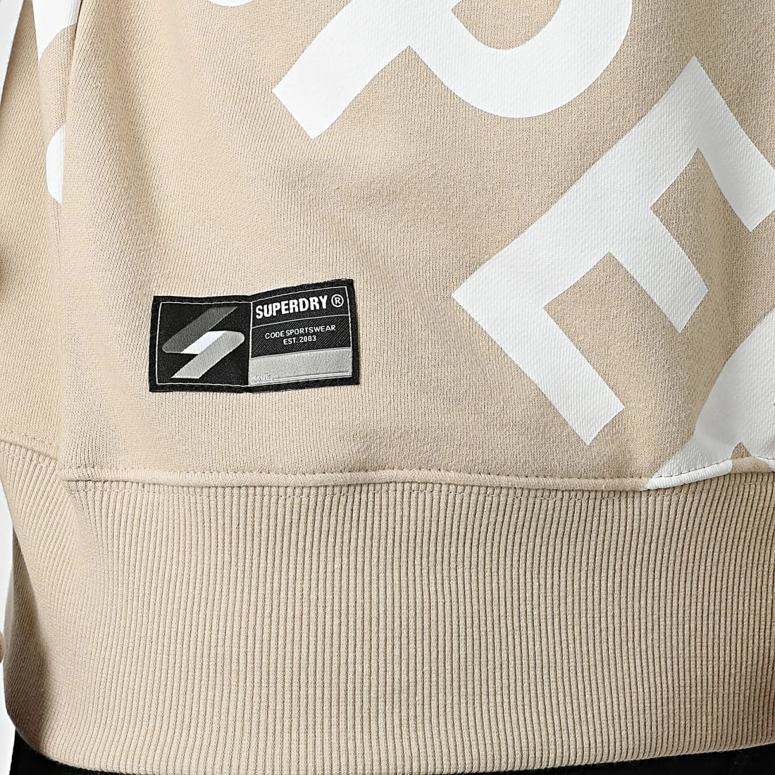 Top 10 ✨ Sweat Crewneck Code Classic AOP M2012136A Beige de Superdry ⌛ 4 Top 10 ✨ Sweat Crewneck Code Classic AOP M2012136A Beige de Superdry ⌛ – Image 2