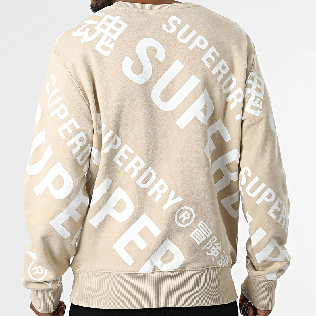 Top 10 ✨ Sweat Crewneck Code Classic AOP M2012136A Beige de Superdry ⌛ 6 Top 10 ✨ Sweat Crewneck Code Classic AOP M2012136A Beige de Superdry ⌛ – Image 4