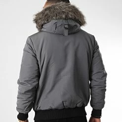 Remise 💯 Bomber Capuche Fourrure Everest M5011113A Gris Anthracite de Superdry 🧨 -Superdry Soldes superdry 342338 M5011113A 00Q 20221017T154232 04