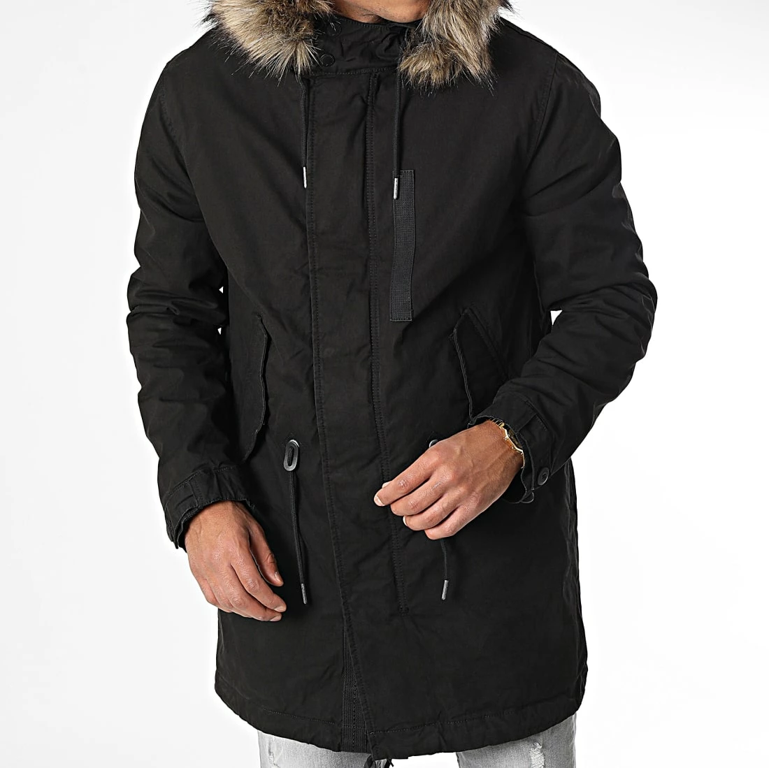 Tout neuf 🥰 Parka Capuche Fourrure Vintage Miltry M5011534A Noir de Superdry 😉 5 Tout neuf 🥰 Parka Capuche Fourrure Vintage Miltry M5011534A Noir de Superdry 😉 – Image 3