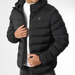 Le moins cher 🔥 Doudoune Capuche Code All Seasons M5011656A Noir de Superdry 👍