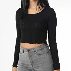 Budget 🔔 Tee 👕 Shirt Manches Longues Crop Femme Vintage Pointelle Noir de Superdry 😍 8 Budget 🔔 Tee 👕 Shirt Manches Longues Crop Femme Vintage Pointelle Noir de Superdry 😍 -Superdry Soldes superdry 343538 W6011375A 02A 20221103T112219 03