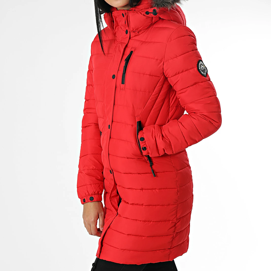 Coupon 💯 Doudoune Longue Capuche Fourrure Femme Super Fuji Rouge de Superdry 😉 3 Coupon 💯 Doudoune Longue Capuche Fourrure Femme Super Fuji Rouge de Superdry 😉