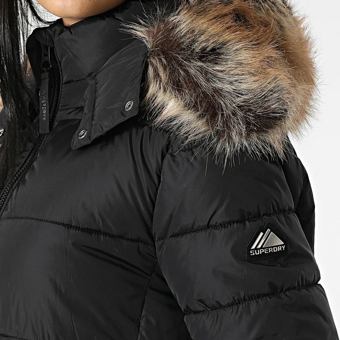 Tout neuf 🎁 Doudoune Longue A Capuche Femme Fourrure W5011301A Noir de Superdry 🎁 4 Tout neuf 🎁 Doudoune Longue A Capuche Femme Fourrure W5011301A Noir de Superdry 🎁 – Image 2