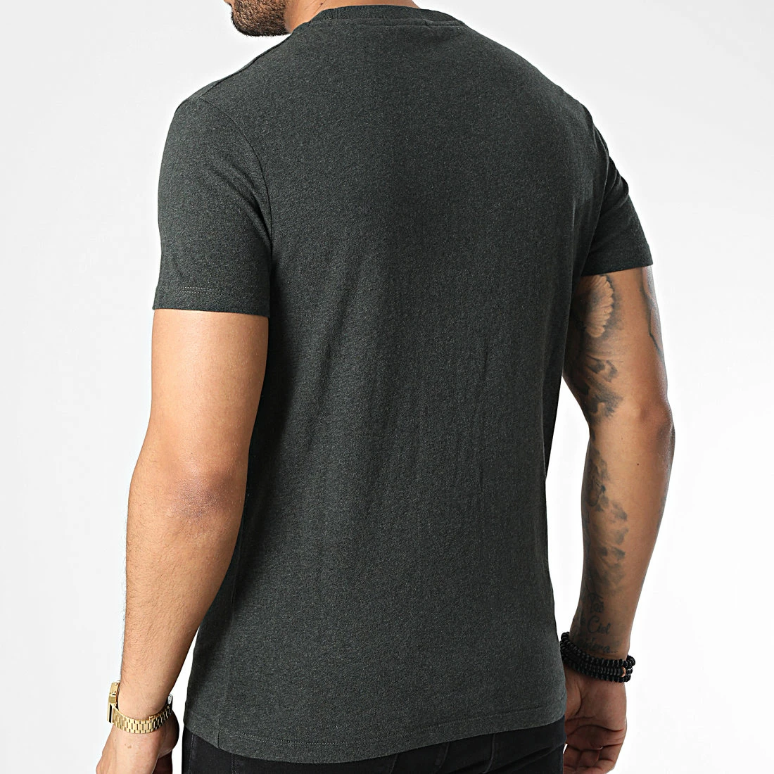 Meilleur prix 🎁 Tee 👚 Shirt M1011245A Vert Kaki Chiné de Superdry ⭐ 6 Meilleur prix 🎁 Tee 👚 Shirt M1011245A Vert Kaki Chiné de Superdry ⭐ – Image 4