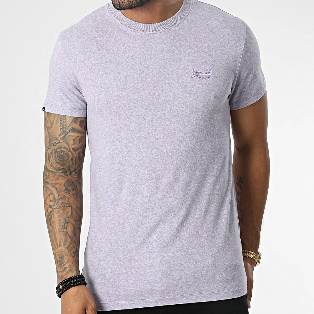 Acheter ⌛ Tee 👚 Shirt M1011245A Violet Chiné de Superdry 🌟 5 Acheter ⌛ Tee 👚 Shirt M1011245A Violet Chiné de Superdry 🌟 – Image 3