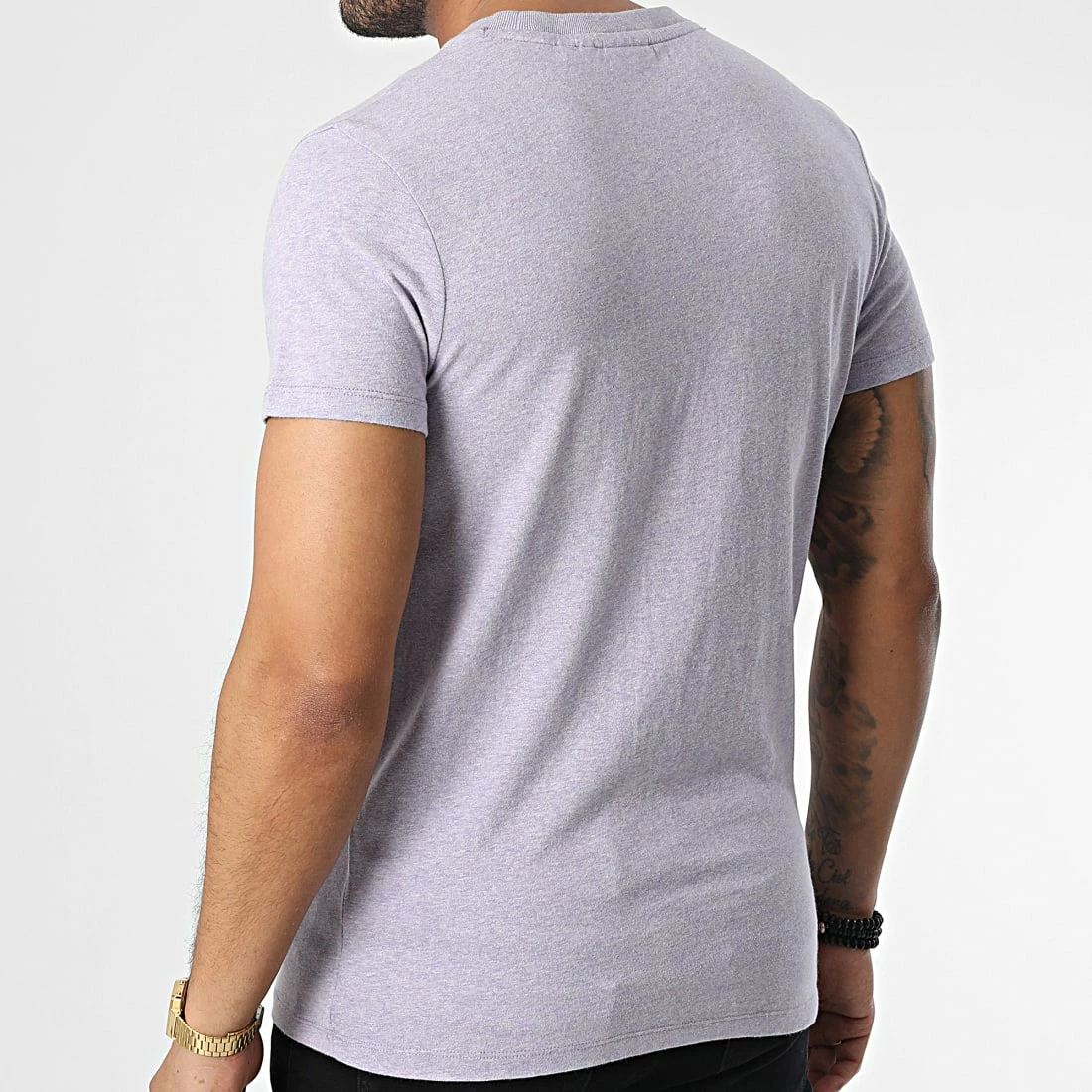 Acheter ⌛ Tee 👚 Shirt M1011245A Violet Chiné de Superdry 🌟 6 Acheter ⌛ Tee 👚 Shirt M1011245A Violet Chiné de Superdry 🌟 – Image 4