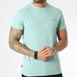 Meilleure affaire 👍 Tee 👚 Shirt M1011245A Vert de Superdry 🛒 -Superdry Soldes superdry 346451 M1011245A C22 20221109T160900 03