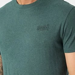 Top 10 👍 Tee 👕 Shirt M1011245A Vert Foncé Chiné de Superdry 😀 -Superdry Soldes superdry 346452 M1011245A R6T 20221109T160838 02