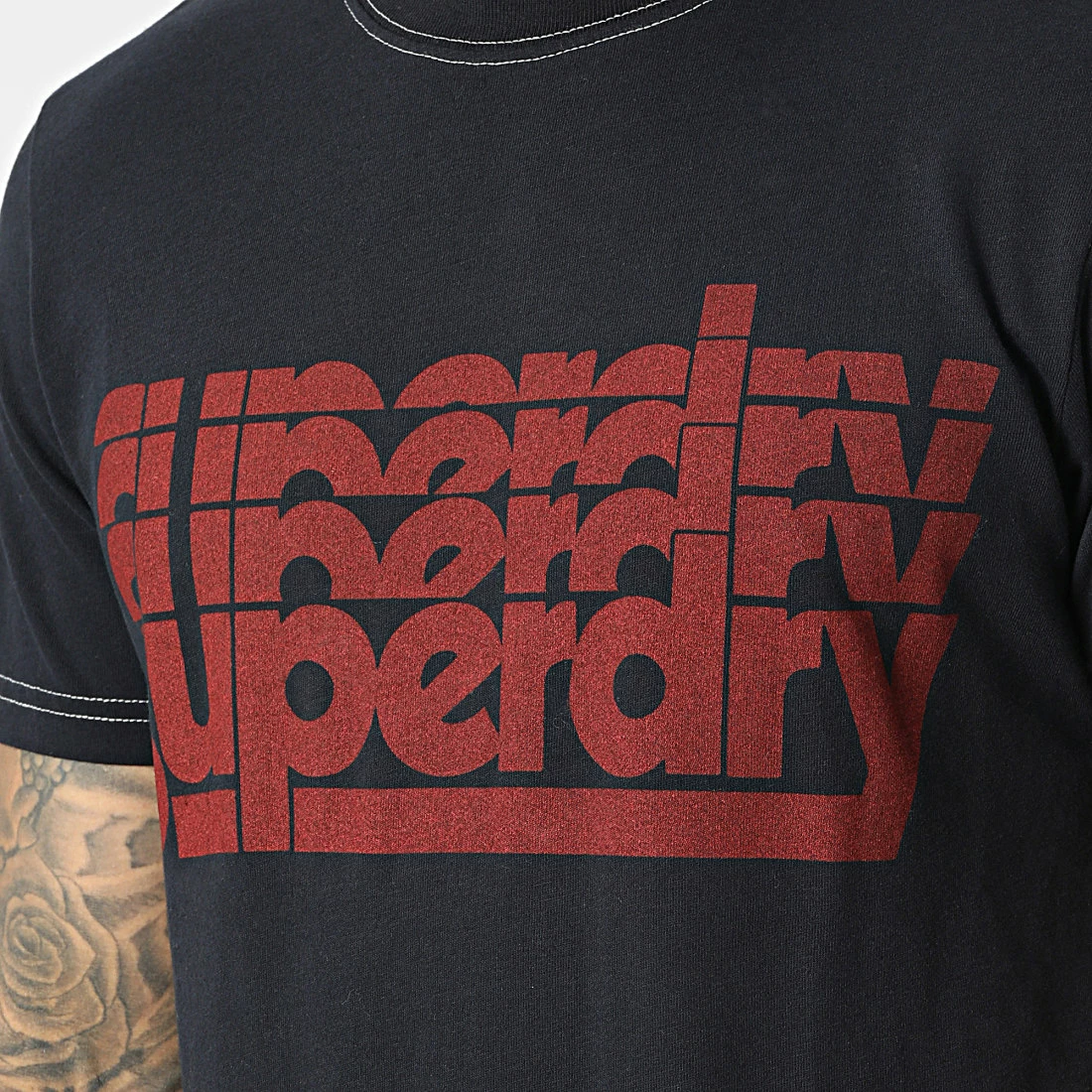 Le moins cher 🎁 Tee 👕 Shirt M1011679A Noir de Superdry 🧨 4 Le moins cher 🎁 Tee 👕 Shirt M1011679A Noir de Superdry 🧨 – Image 2