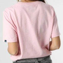 Meilleure vente 💯 Tee 👚 Shirt Femme Vintage Script Style W1011165A Rose de Superdry ⌛ -Superdry Soldes superdry 346460 W1011165A 8OL 20221114T121203 04