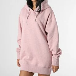 Top 10 👍 Robe Sweat Capuche Femme Vintage Logo Embroidery W8011316A Rose Chiné de Superdry 😍