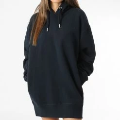 Bon marché 😍 Robe Sweat Capuche Femme Vintage Logo Embroidery W8011316A Bleu Marine de Superdry 🧨 -Superdry Soldes superdry 346703 W8011316A 98T 20221115T144442 03